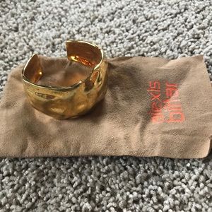 Alexis Bittar gold plated cuff